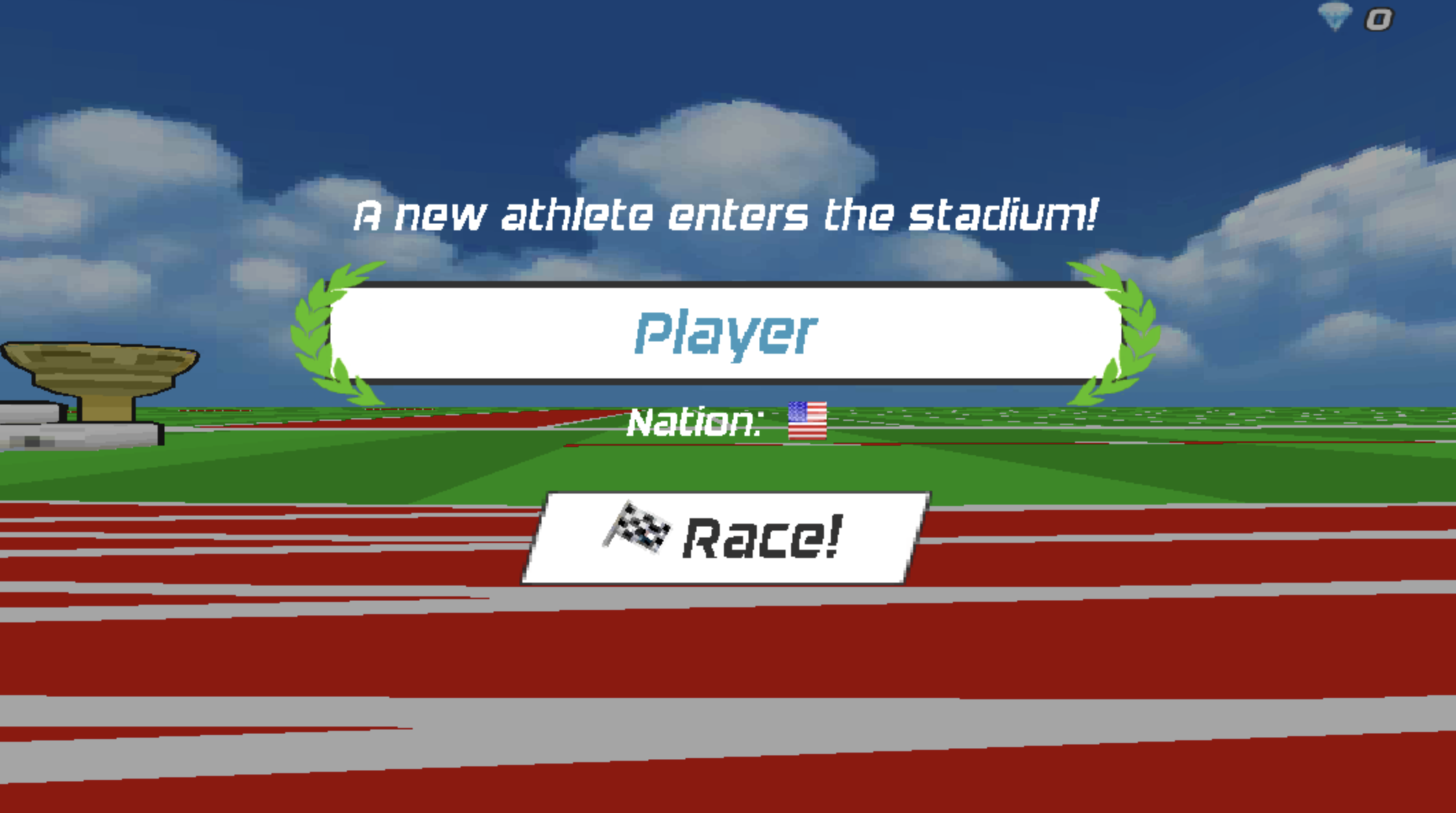 Gameplay snapshot of Run Hurdle and Relay kart arena browser challenge showcase experience